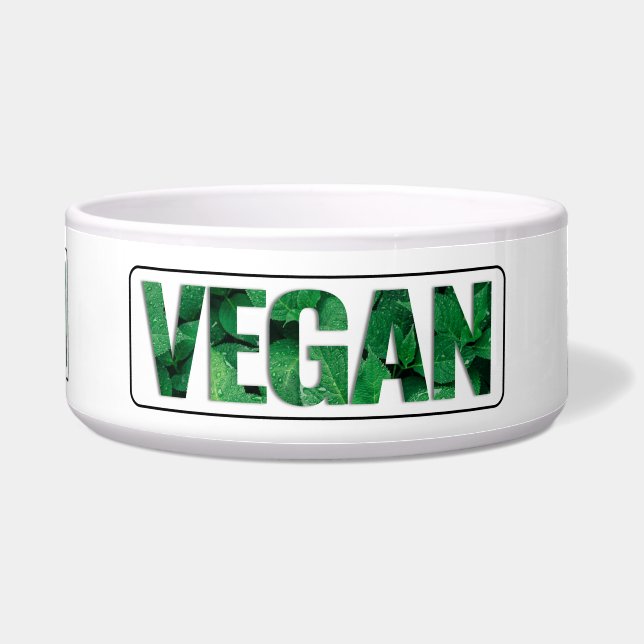 Écuelle Je suis Vegan, Design typographique (Devant)