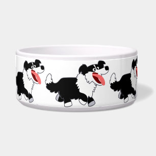 Écuelle Joli Cartoon Bordure Collie Pet Bowl