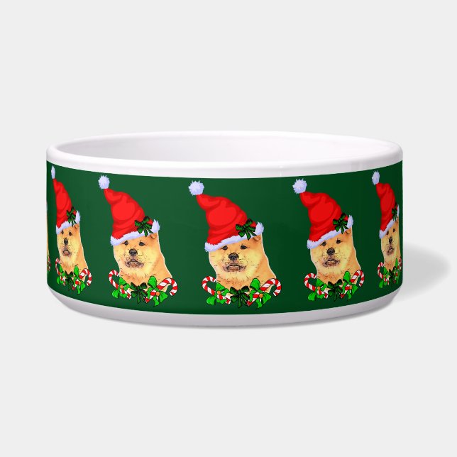 Écuelle Joli Chow Chow Noël (Devant)