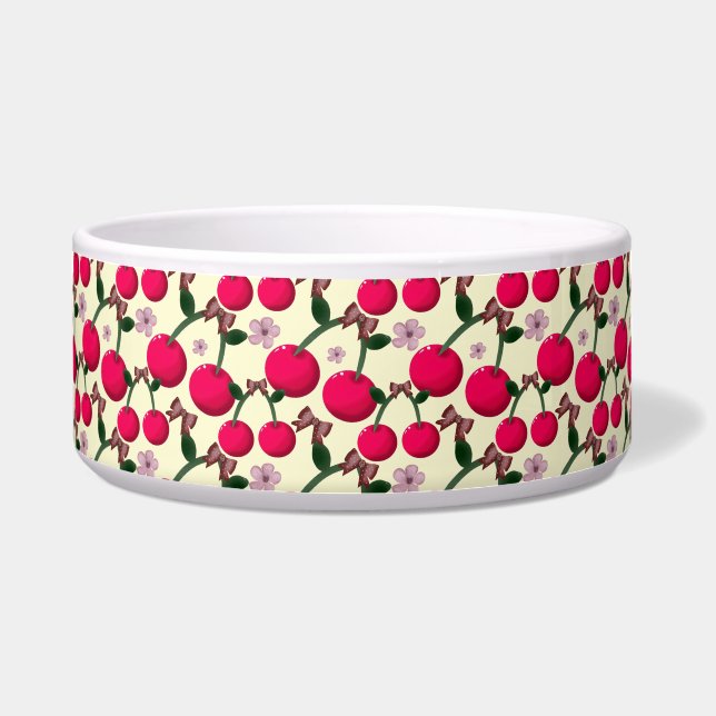 Écuelle Joli motif de cerise rouge (Devant)