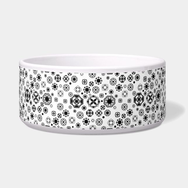 Écuelle Joli motif décoratif arabesque noir blanc (Devant)