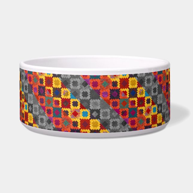 Écuelle Joli motif géométrique coloré (Devant)