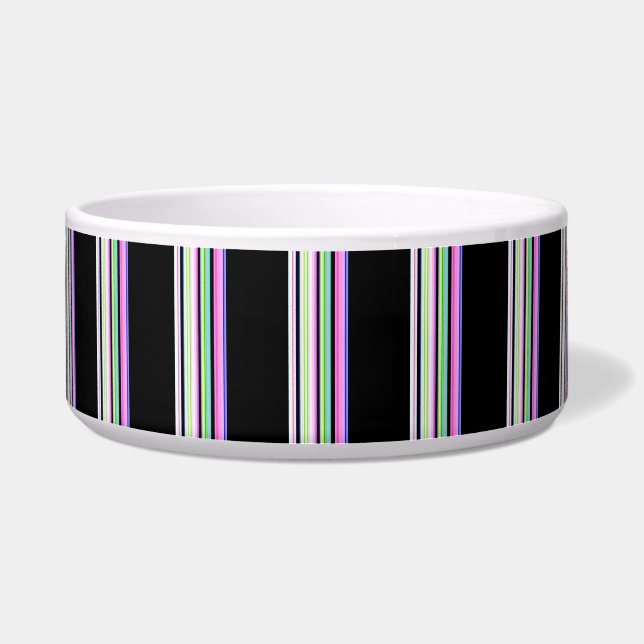 Écuelle Jolies bandes néon colorées (Devant)