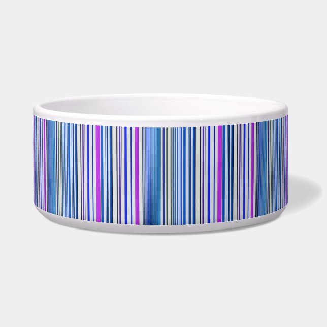 Écuelle Jolies rayures bleu violet (Devant)