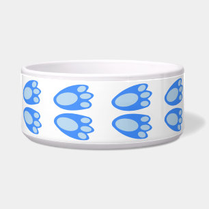 Écuelle Jolis Pieds de Lapin Garçon Bébé Bleu Motif de Pâq