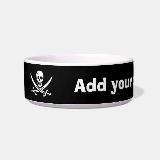Écuelle Jolly roger drapeau de pirate (Gauche)