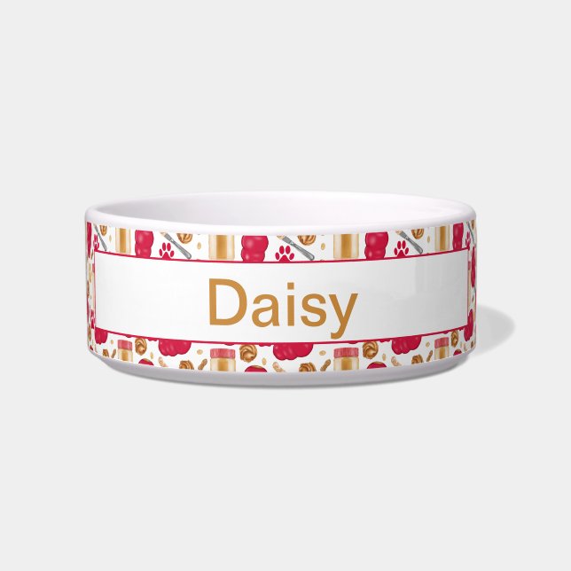 Écuelle Jouets pour chiens personnalisés avec bol pour ani (Devant)