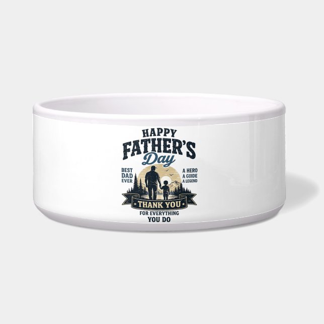 Écuelle Joyeuse fête des Pères - Meilleur papa ever (Devant)