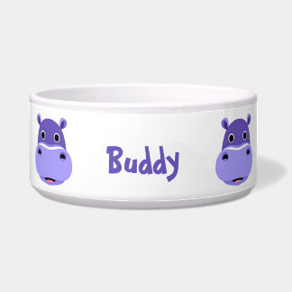 Écuelle Joyeux visage violet hippo