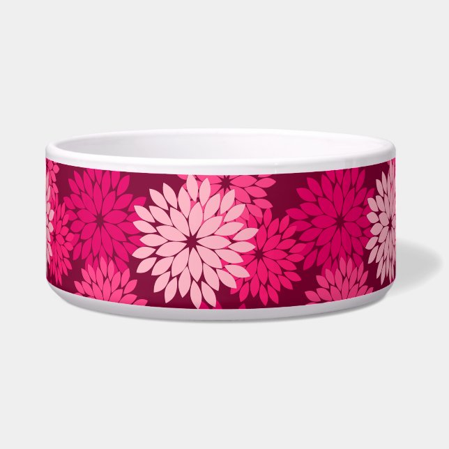 Écuelle Kimono floral moderne Imprimer, Coral rose et Bour (Devant)