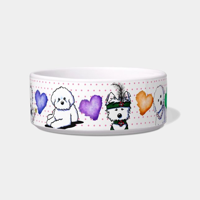 Écuelle KiniArt Westie et Bichon Bowl (Devant)