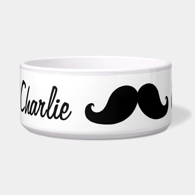 ÉCUELLE LA MEILLEURE MOUSTACHE NOIRE PERSONNALISÉE (Gauche)