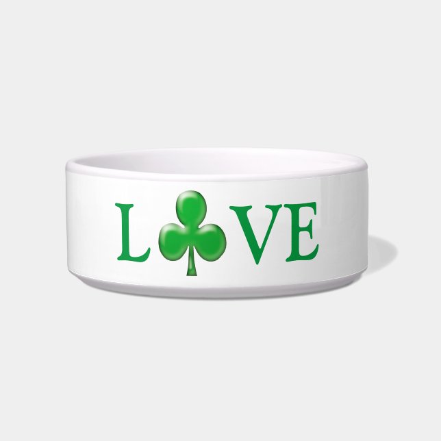 Écuelle La Saint-Patrick Amour Trèfle Vert Shamrock  (Devant)