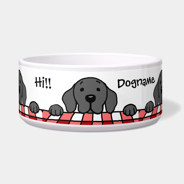 Écuelle Labrador noir vous observant cuisine (Devant)