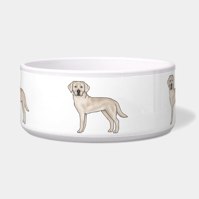 Écuelle Labrador Retriever Cream Anglais Chiens de Bande D (Devant)