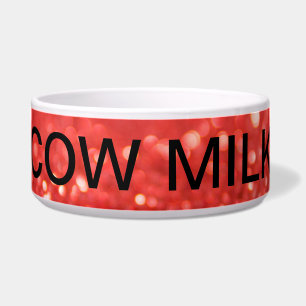 Écuelle "LAIT DE VACHE" Retro Diner Bowl - Rouge & Blanc G