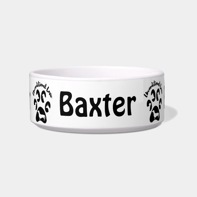 Écuelle L'amour inconditionnel du chien en céramique poivr (Devant)