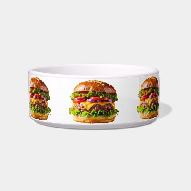 Écuelle Le cheeseburger appétissant de SlipperyJoe crousti (Devant)