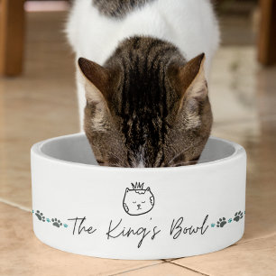 Écuelle Le King's Bowl Fun Chat Food Bowl Plat d'eau