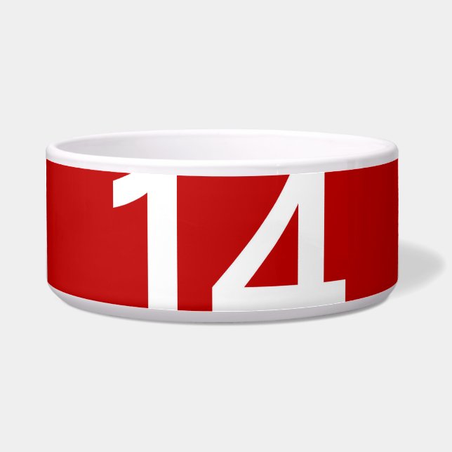Écuelle Légendaire n° 14 en rouge et blanc (Devant)