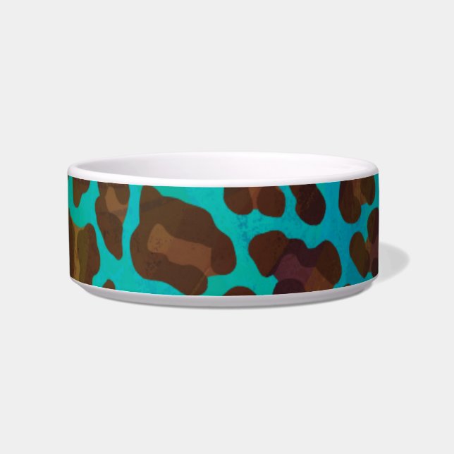 Écuelle Léopard Brown et Turquoise (Droite)