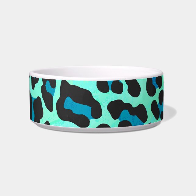 Écuelle Léopard noir et Turquoise (Droite)