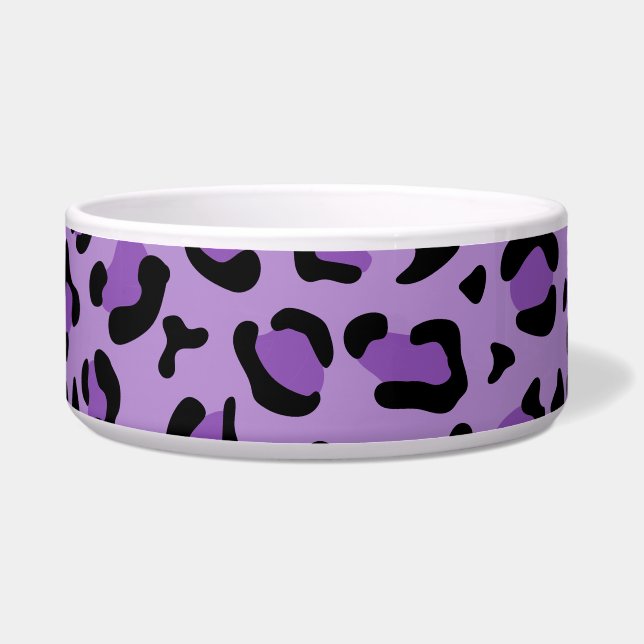Écuelle Leopard Print, Léopard Spots, Purple Leopard (Devant)