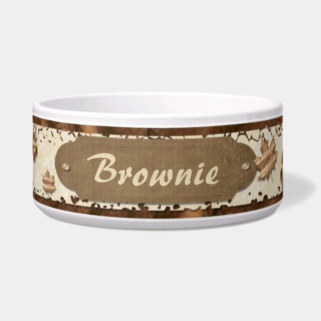 Écuelle Les Feuilles sont Brown (Devant)