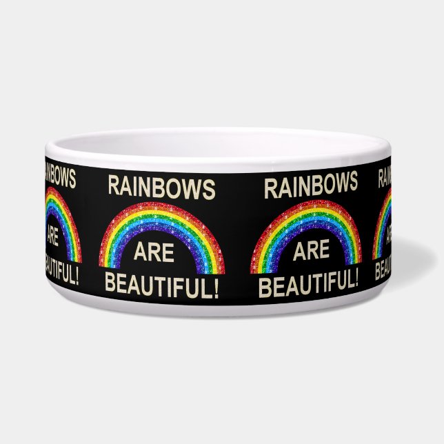 Écuelle Les Rainbows Du Chien Bowl Sont Beaux (Devant)