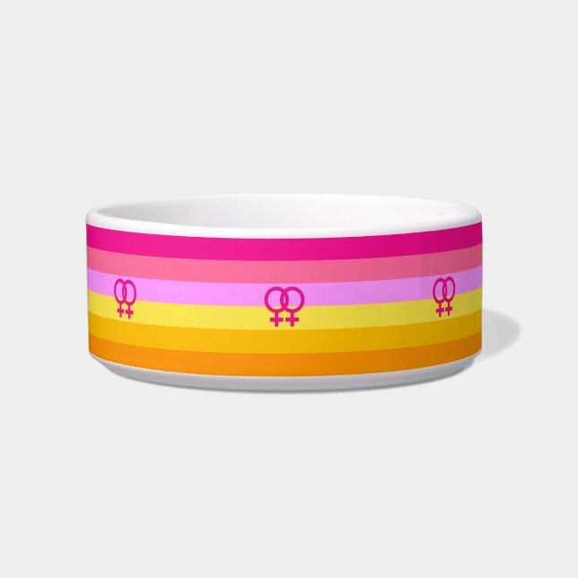Écuelle Lesbienne Dawn Pride Femmes qui aiment les femmes (Devant)