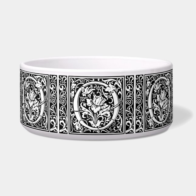 Écuelle Lettre O Monogramme Médiéval Art Nouveau (Devant)
