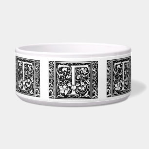 Écuelle Lettre T Monogramme médiéval Art Nouveau