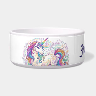Écuelle licorne colorée troisième année retour à l'école n