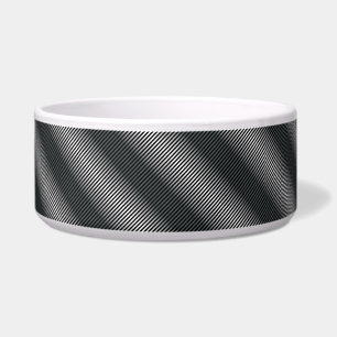 Écuelle Lignes de gris noir et blanc ultra minces