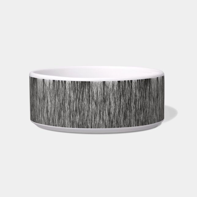 Écuelle Lignes modernes de fibres blanches noires céramiqu (Devant)