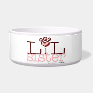 Écuelle Lil Sister Empreinte de patte rose
