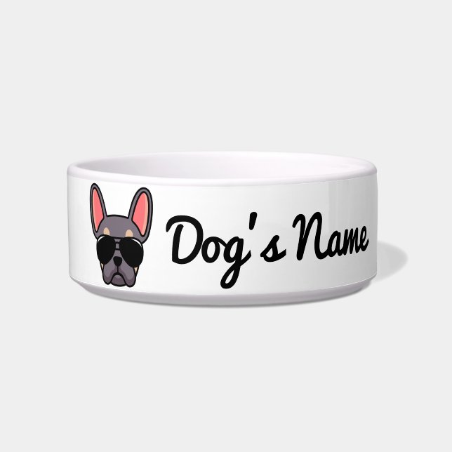 Écuelle Lilac Tan French Bulldog Bowl (Devant)