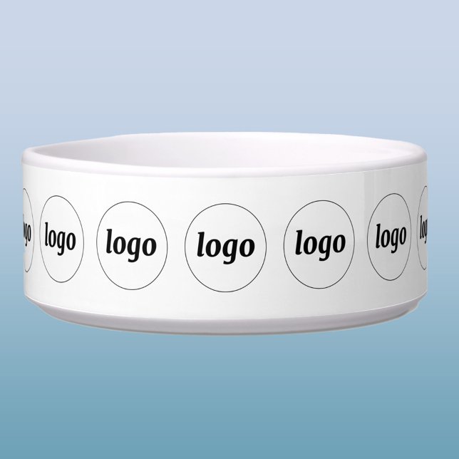 Écuelle Logo simple pour la promotion d'entreprise pour an (Simple logo pattern business branding promotional dog bowl for a pet friendly company)