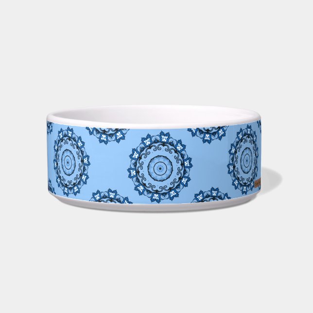 Écuelle Lotus Mandala (bleu) (Droite)