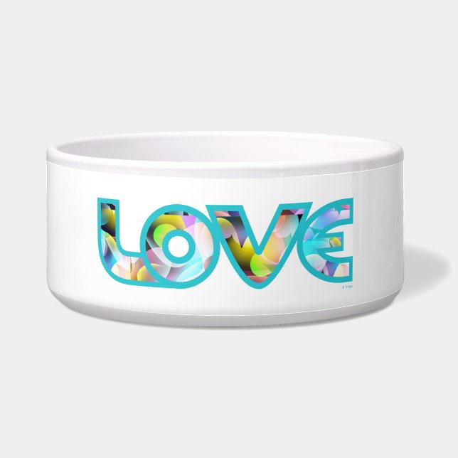 Écuelle Love My Pet - turquoise (Devant)