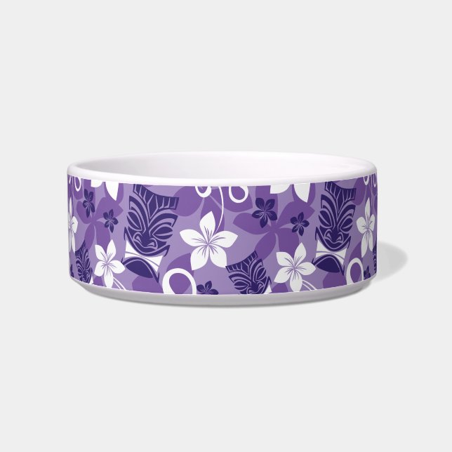ÉCUELLE LUAU TIKI MOTIF (PURPLE) (Droite)