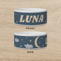Luna Moon Stars Nuages Chien Chat Animal