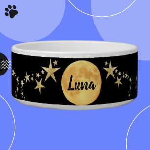 Écuelle Lune Luna Gold Stars Personnalisé