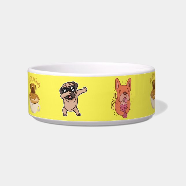 Écuelle Lunettes de soleil drôles de Pug (Gauche)
