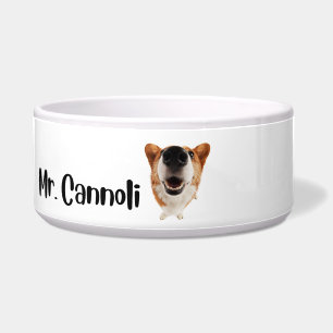 Écuelle M. Cannoli - bol personnalisé pour chien