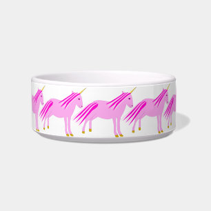 Écuelle Magnifique motif de licorne fille bébé rose