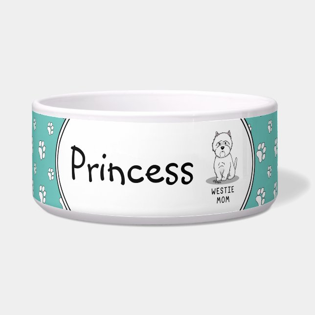 Écuelle Maman Westie - Chien Mère Terrier Blanc West Highl (Devant)