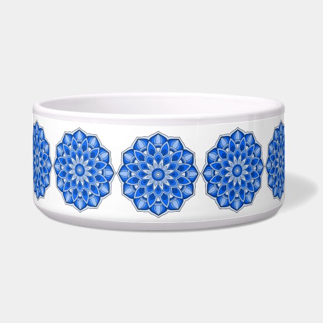 Écuelle Mandala en bleu (Devant)