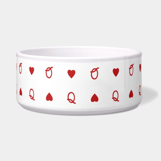 Écuelle Mangeoire moderne pour animaux de la Saint-Valenti (Devant)