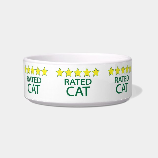 Écuelle Mangeoire pour chat cinq étoiles (Devant)